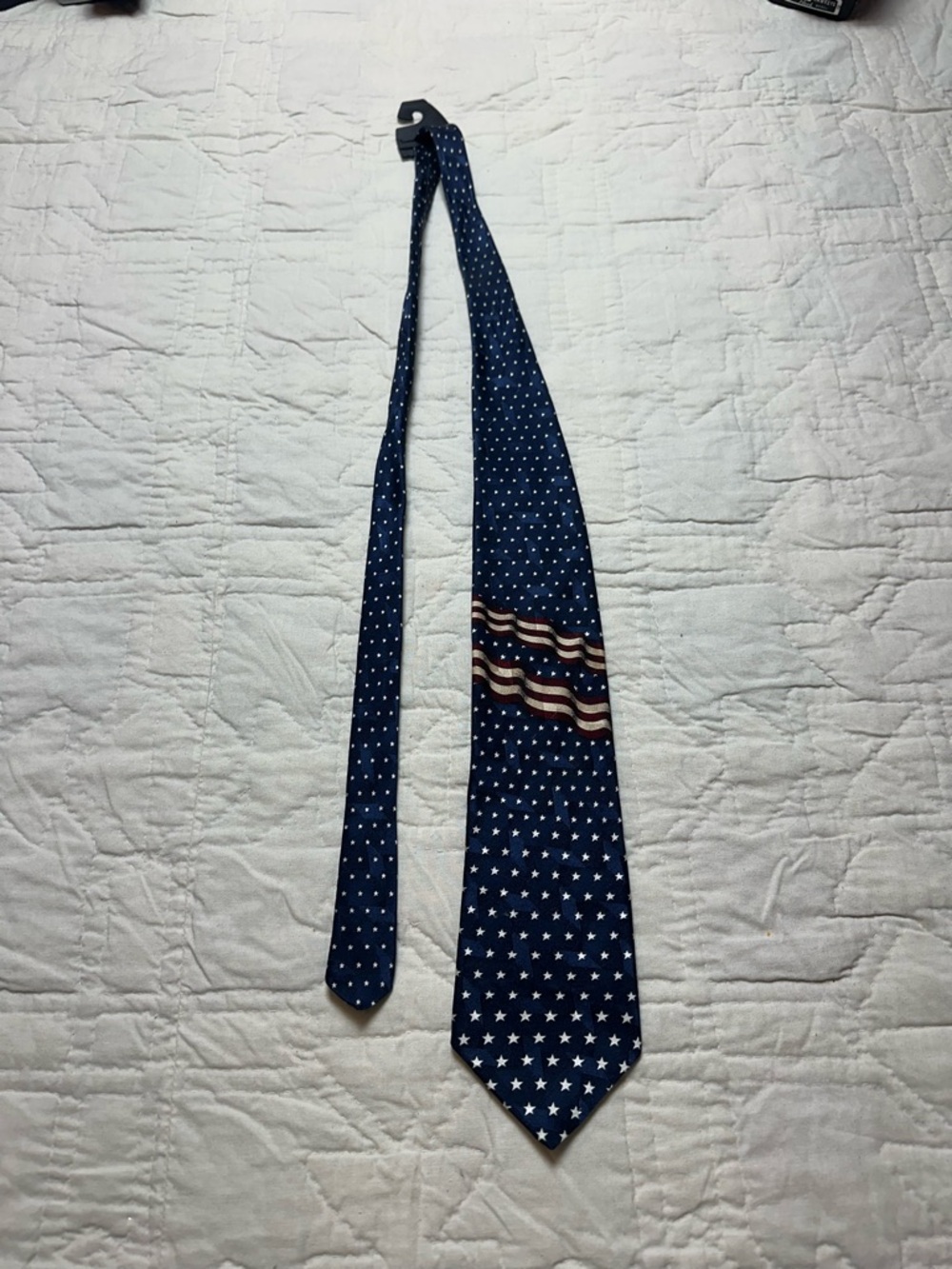 Patriotic Americana Silk Tie |Navy Stars & Stripes Classic · American Lifestyle